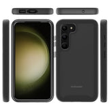 Folie de protectie Techsuit Defense360 Pro + compatibil cu Samsung Galaxy S23 Plus, Negru
