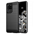 Husa de protectie Techsuit Carbon Silicone compatibil cu Samsung Galaxy S20 Ultra 4G / S20 Ultra 5G, Negru
