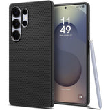Husa de protectie Spigen Liquid Air (ACS08953) compatibil cu Samsung Galaxy S25 Ultra, Negru Mat