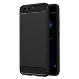 Husa de protectie Techsuit Carbon Silicone compatibil cu Huawei P10 Plus, Negru