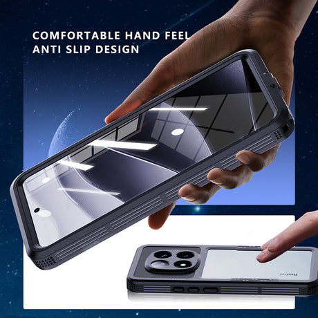 Husa de protectie ShellBox Waterproof IP68 compatibil cu Xiaomi Redmi Note 14 Pro 5G / Poco X7, Negru