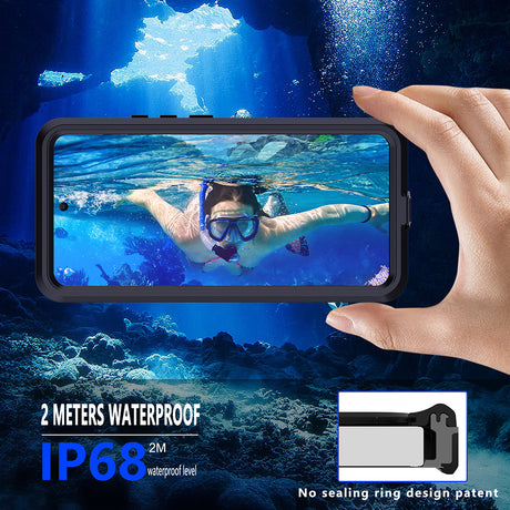 Husa de protectie ShellBox Waterproof IP68 compatibil cu Xiaomi Redmi Note 14 Pro 5G / Poco X7, Negru