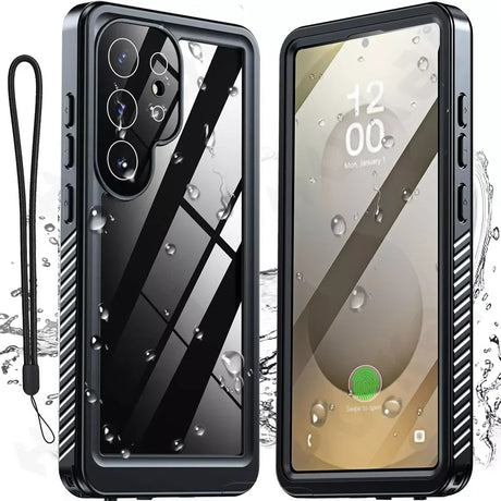 Husa de protectie ShellBox Waterproof IP68 compatibil cu Samsung Galaxy S25 Ultra, Negru