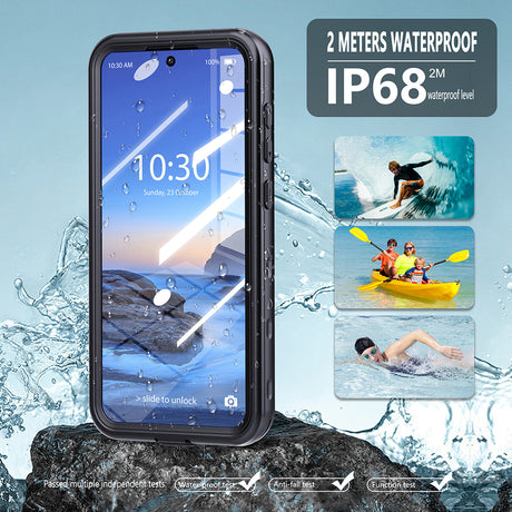 Husa de protectie ShellBox Waterproof IP68 compatibil cu Samsung Galaxy S25 Ultra, Negru