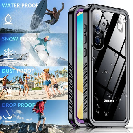 Husa de protectie ShellBox Waterproof IP68 compatibil cu Samsung Galaxy S25 Plus, Negru
