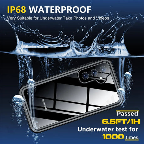 Husa de protectie ShellBox Waterproof IP68 compatibil cu Samsung Galaxy S25 Plus, Negru