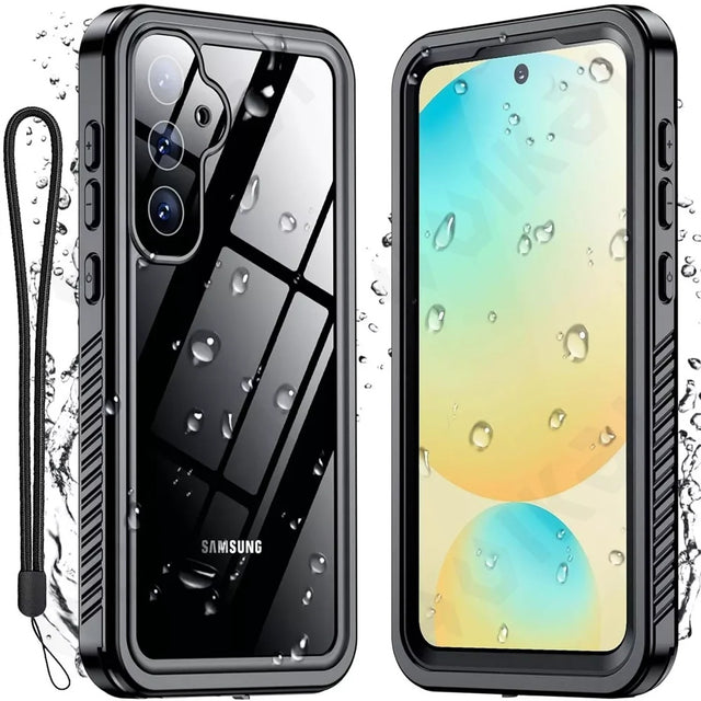 Husa de protectie ShellBox Waterproof IP68 compatibil cu Samsung Galaxy S25, Negru
