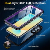 Husa de protectie ShellBox Waterproof IP68 compatibil cu Samsung Galaxy S25, Negru