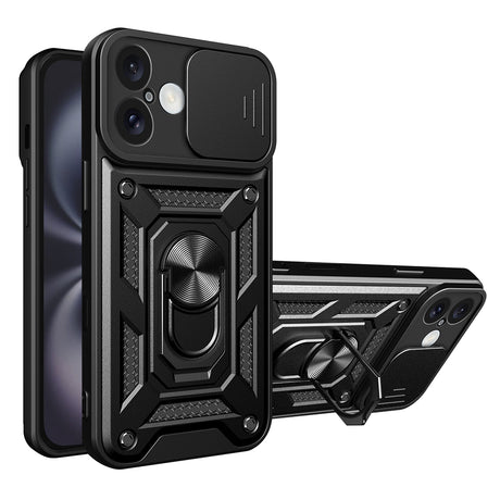 Husa de protectie Techsuit CamShield Series compatibil cu iPhone 16, Negru