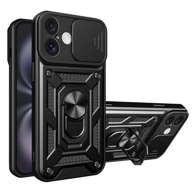 Husa de protectie Techsuit CamShield Series compatibil cu iPhone 16, Negru