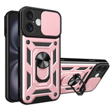 Husa de protectie Techsuit CamShield Series compatibil cu iPhone 16 Plus, Roz Auriu