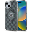 Husa de protectie Karl Lagerfeld IML MagSafe (KLHMP15SHMCKMHK) compatibil cu iPhone 15, Monogram Karl&Choupette Head