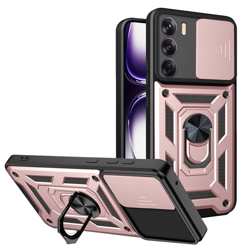 Husa de protectie Techsuit CamShield Series compatibil cu Oppo Reno12, Roz Auriu