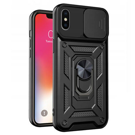 Husa de protectie Techsuit CamShield Series compatibil cu iPhone X / iPhone XS, Negru