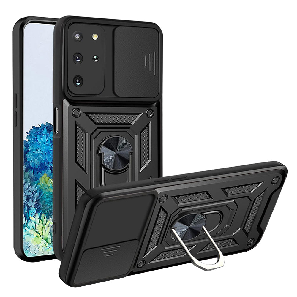 Fekete Techsuit CamShield Series tok Samsung Galaxy S20 Plus 4G / S20 Plus 5G készülékhez