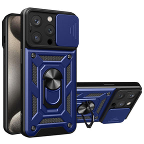 Husa de protectie Techsuit CamShield Series compatibil cu iPhone 15 Pro, Albastru