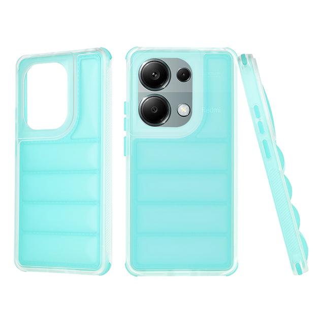 Husa de protectie Techsuit Wave Shield compatibil cu Xiaomi Redmi Note 13 Pro 4G / Poco M6 Pro 4G, Turcoaz
