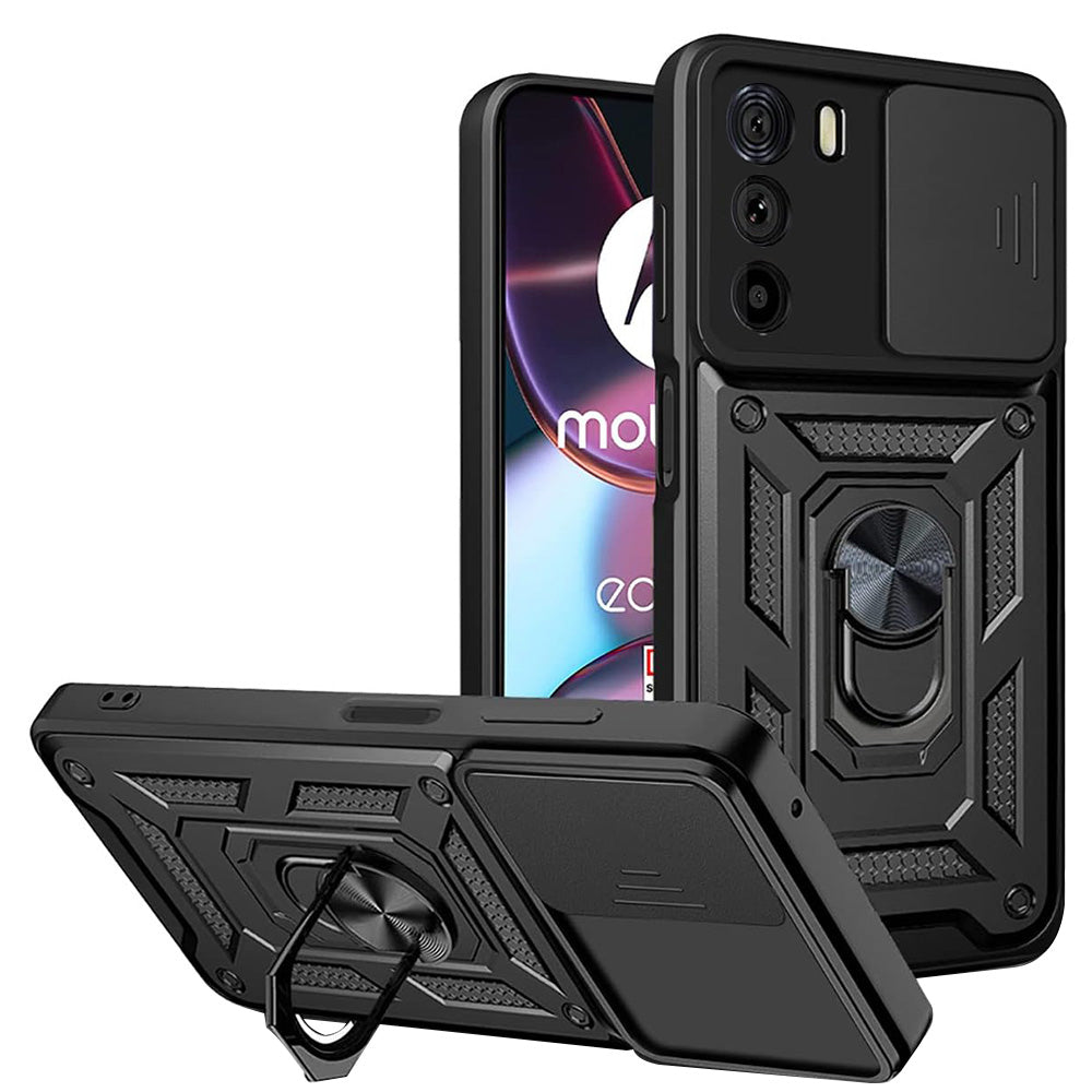 Husă Techsuit CamShield Series neagră pentru Motorola Edge 30