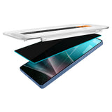 Folie pentru Samsung Galaxy S25 Ultra (set 2) - Spigen Glas.tR EZ FIT HD (AGL09335) - Privacy