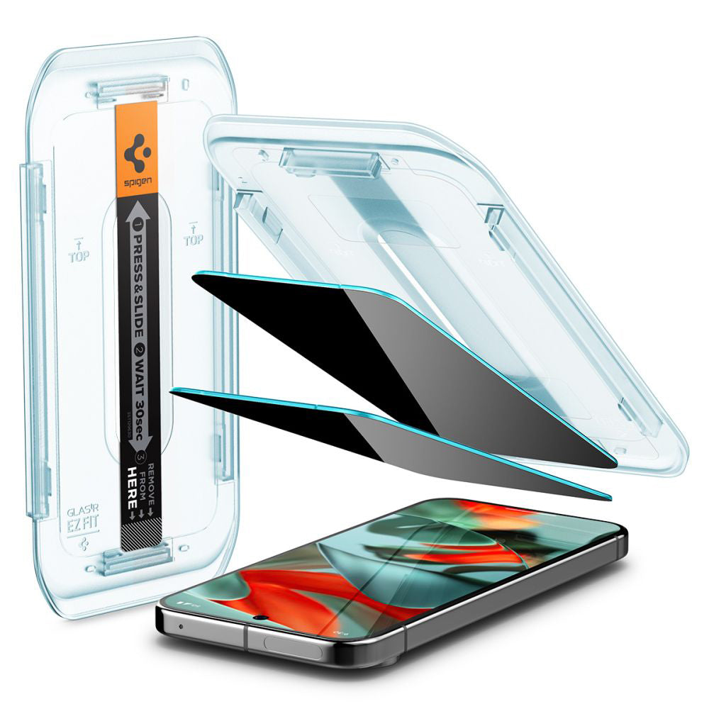 Folie de protectie Spigen Glas.tR EZ-FIT compatibil cu Google Pixel 9 Pro XL, Privacy