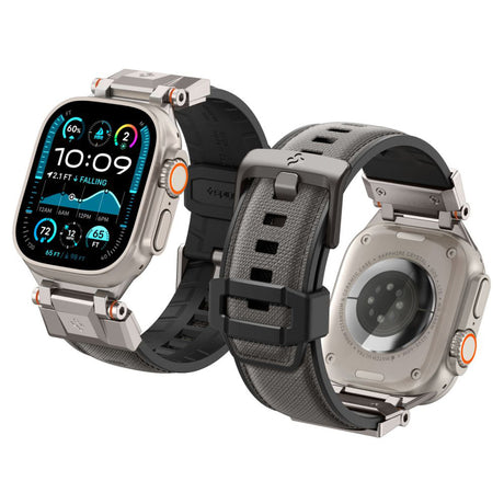 Accesoriu smartwatch Spigen DuraPro Armor (AMP09104) compatibil cu Apple Watch 1/2/3/4/5/6/7/8/9/10/11/SE/SE 2/SE 3/ Ultra/Ultra 2/Ultra 3 (42/44/45/46/49mm), Gri