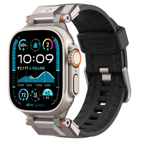 Accesoriu smartwatch Spigen DuraPro Armor (AMP09104) compatibil cu Apple Watch 1/2/3/4/5/6/7/8/9/10/11/SE/SE 2/SE 3/ Ultra/Ultra 2/Ultra 3 (42/44/45/46/49mm), Gri