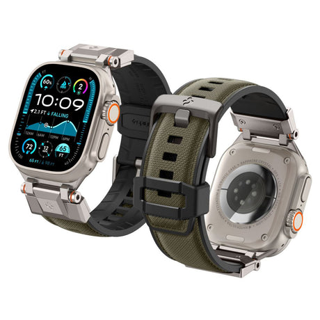 Accesoriu smartwatch Spigen DuraPro Armor (AMP09102) compatibil cu Apple Watch 1/2/3/4/5/6/7/8/9/10/11/SE/SE 2/SE 3/ Ultra/Ultra 2/Ultra 3 (42/44/45/46/49mm), Military Green