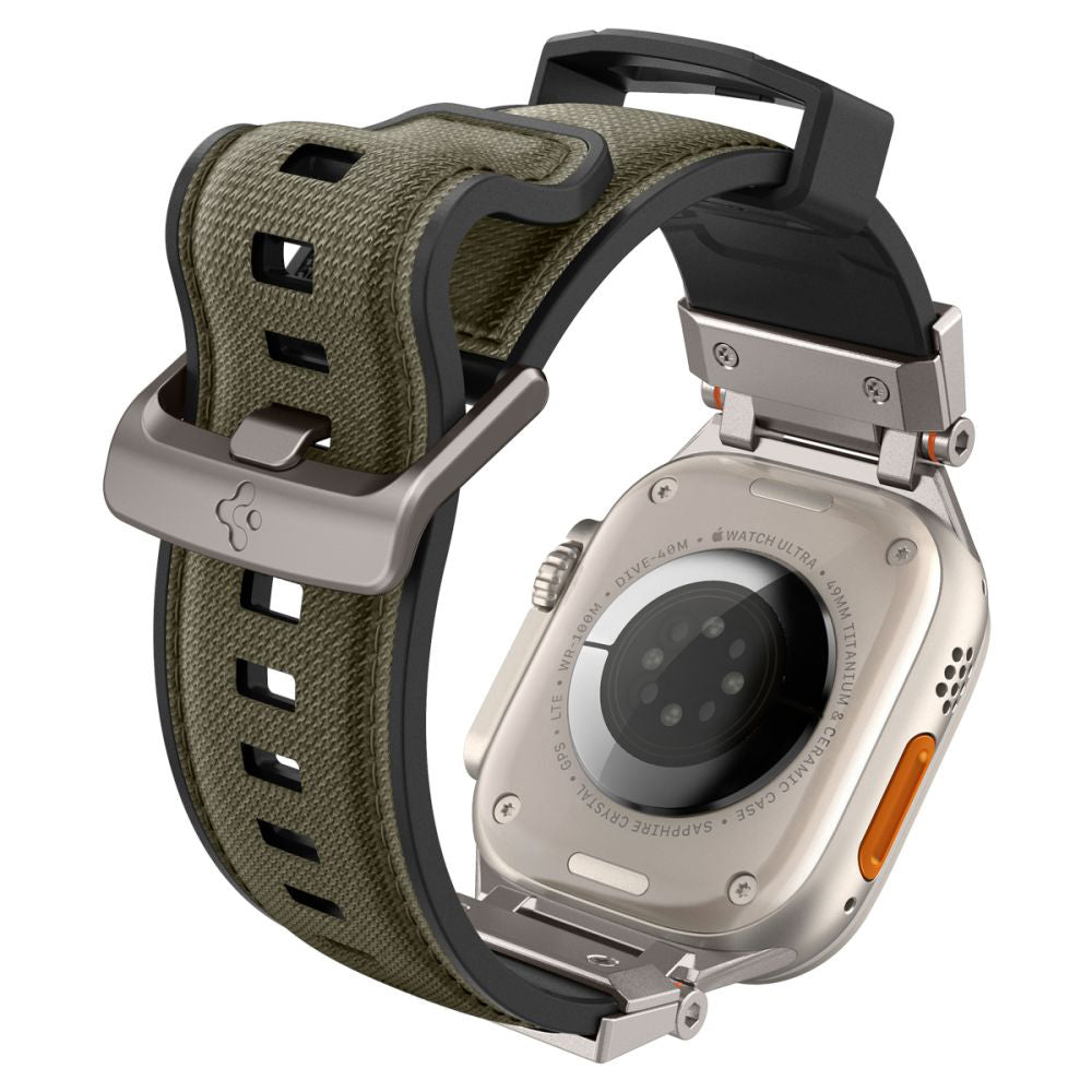 Accesoriu smartwatch Spigen DuraPro Armor (AMP09102) compatibil cu Apple Watch 1/2/3/4/5/6/7/8/9/10/11/SE/SE 2/SE 3/ Ultra/Ultra 2/Ultra 3 (42/44/45/46/49mm), Military Green