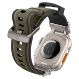 Accesoriu smartwatch Spigen DuraPro Armor (AMP09102) compatibil cu Apple Watch 1/2/3/4/5/6/7/8/9/10/11/SE/SE 2/SE 3/ Ultra/Ultra 2/Ultra 3 (42/44/45/46/49mm), Military Green
