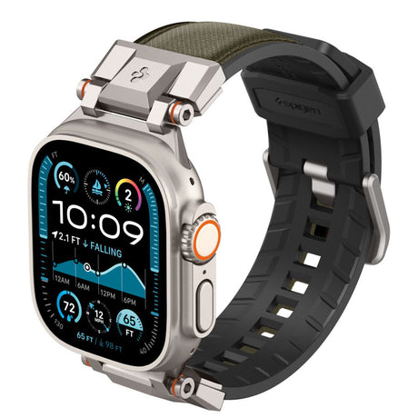 Accesoriu smartwatch Spigen DuraPro Armor (AMP09102) compatibil cu Apple Watch 1/2/3/4/5/6/7/8/9/10/11/SE/SE 2/SE 3/ Ultra/Ultra 2/Ultra 3 (42/44/45/46/49mm), Military Green