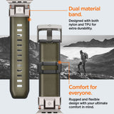 Accesoriu smartwatch Spigen DuraPro Armor (AMP09102) compatibil cu Apple Watch 1/2/3/4/5/6/7/8/9/10/11/SE/SE 2/SE 3/ Ultra/Ultra 2/Ultra 3 (42/44/45/46/49mm), Military Green