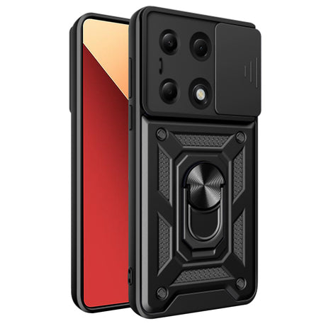 Husa de protectie Techsuit CamShield Series compatibil cu Xiaomi Redmi Note 13 Pro 4G / Poco M6 Pro 4G / Note 14S 4G, Negru