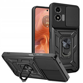 Husa de protectie Techsuit CamShield Series compatibil cu Motorola Moto G04 / Moto G04s / Moto G24 / Moto E14, Negru