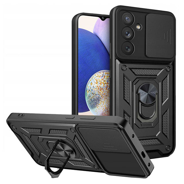 Techsuit CamShield Series fekete tok Samsung Galaxy A14 4G / A14 5G készülékhez