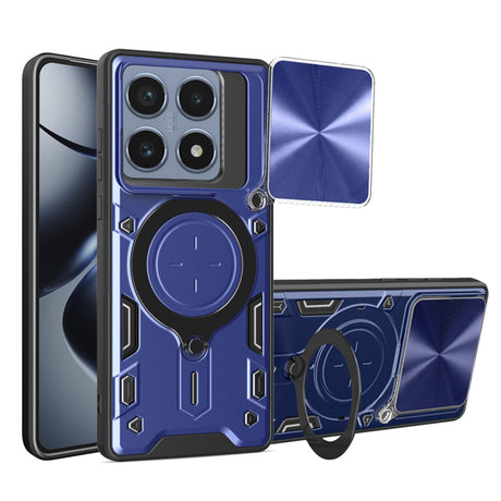 Husa de protectie Techsuit CamGuard Pro compatibil cu Xiaomi 14T Pro, Albastru