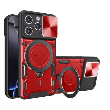 Husa de protectie Techsuit CamGuard Pro compatibil cu iPhone 16 Pro Max, Rosu