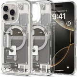 Husa de protectie Spigen Ultra Hybrid Zero One MagSafe (ACS08381) compatibil cu iPhone 16 Pro Max, Titanium Natural