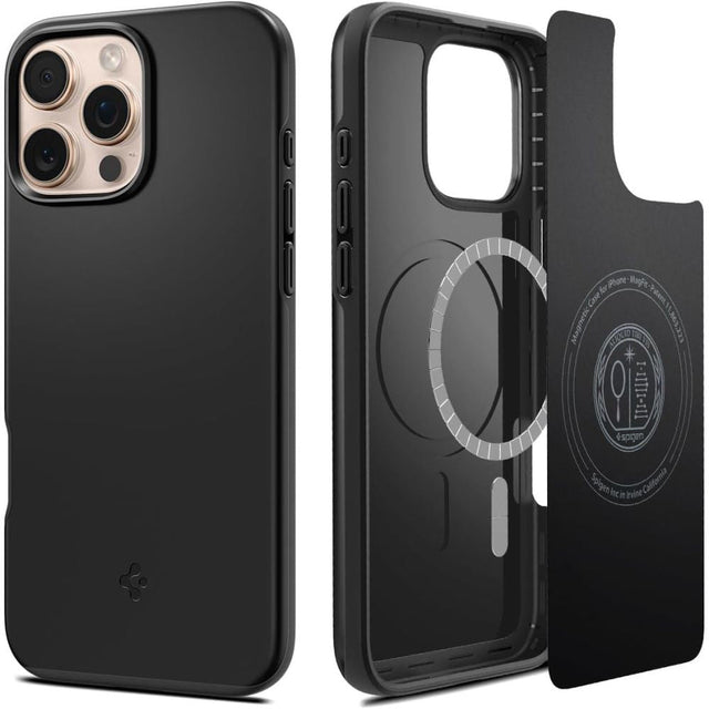 Spigen Husa de protectie Spigen Thin Fit MagSafe (ACS07978) compatibil cu iPhone 16 Pro Max, Negru