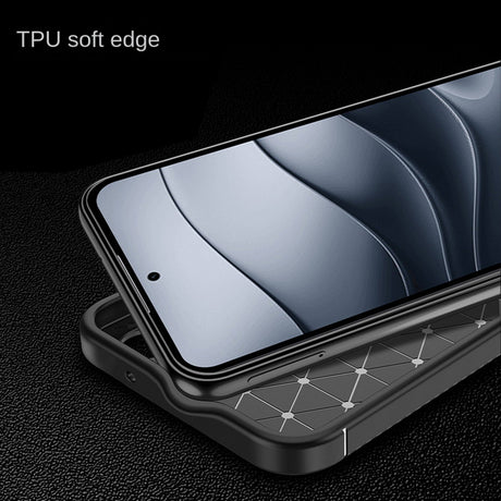 Husa de protectie Techsuit CarbonFiber compatibil cu Xiaomi Redmi Note 14 4G (Regional), Negru