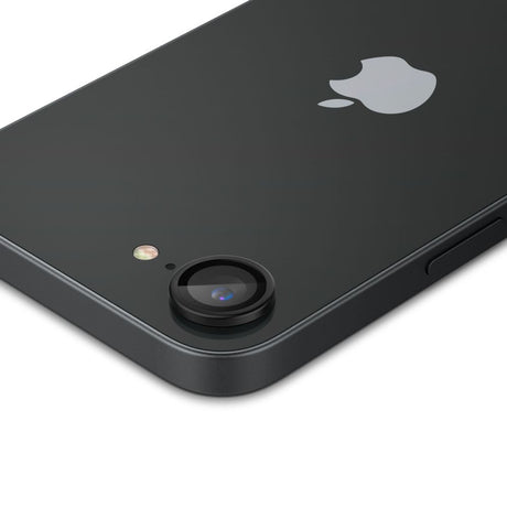 Folie de protectie Spigen (set de 2) Optik.tR EZ Fit Pro Camera Glass (AGL09279) compatibil cu iPhone 16e / iPhone 17e, Negru