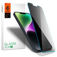 Folie de protectie Spigen Glas.tR Slim (AGL03393) compatibil cu iPhone 13 / iPhone 13 Pro / iPhone 14 / iPhone 16e / iPhone 17e, Privacy