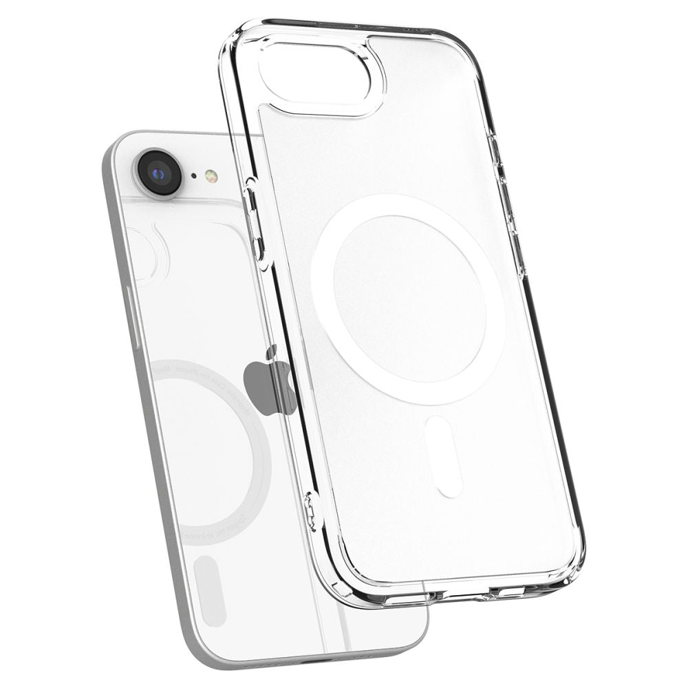 Husa de protectie Spigen Ultra Hybrid MagSafe (ACS09145) compatibil cu iPhone 16e / iPhone 17e, Frost White
