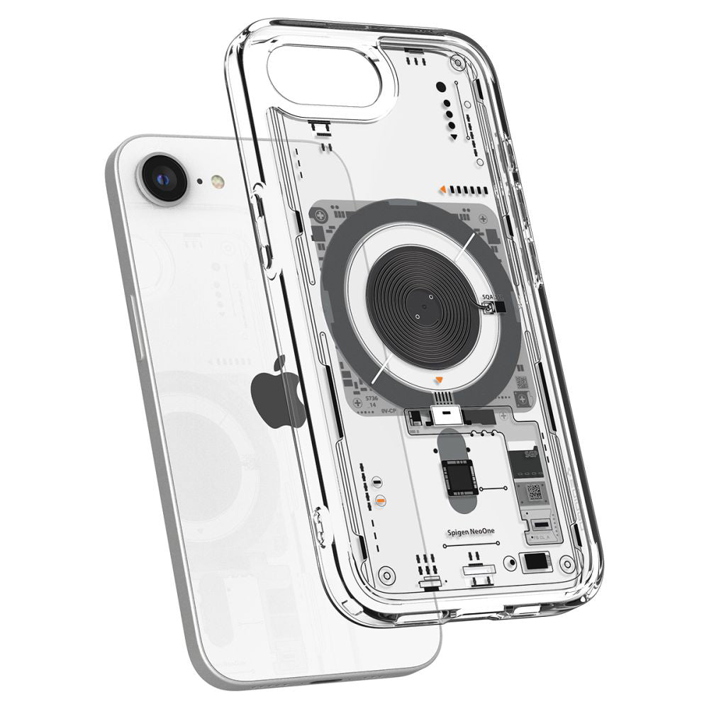 Husa de protectie Spigen Ultra Hybrid MagSafe (ACS09143) compatibil cu iPhone 16e, Neo One