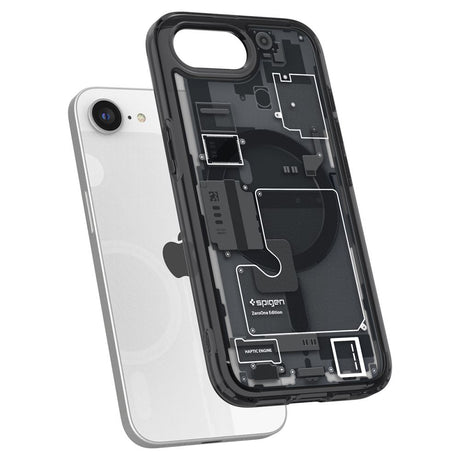 Husa de protectie Spigen Ultra Hybrid Zero One MagSafe (ACS09141) compatibil cu iPhone 16e / iPhone 17e, Negru