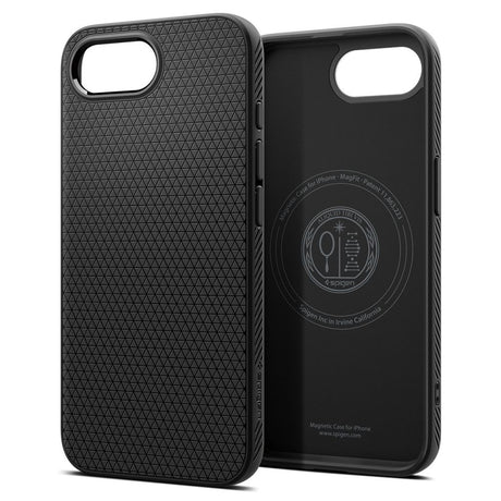 Husa de protectie Spigen Liquid Air compatibil cu iPhone 16e / iPhone 17e, Negru