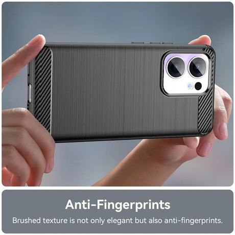 Husa de protectie Techsuit Carbon Silicone compatibil cu Oppo Reno13 Pro, Negru