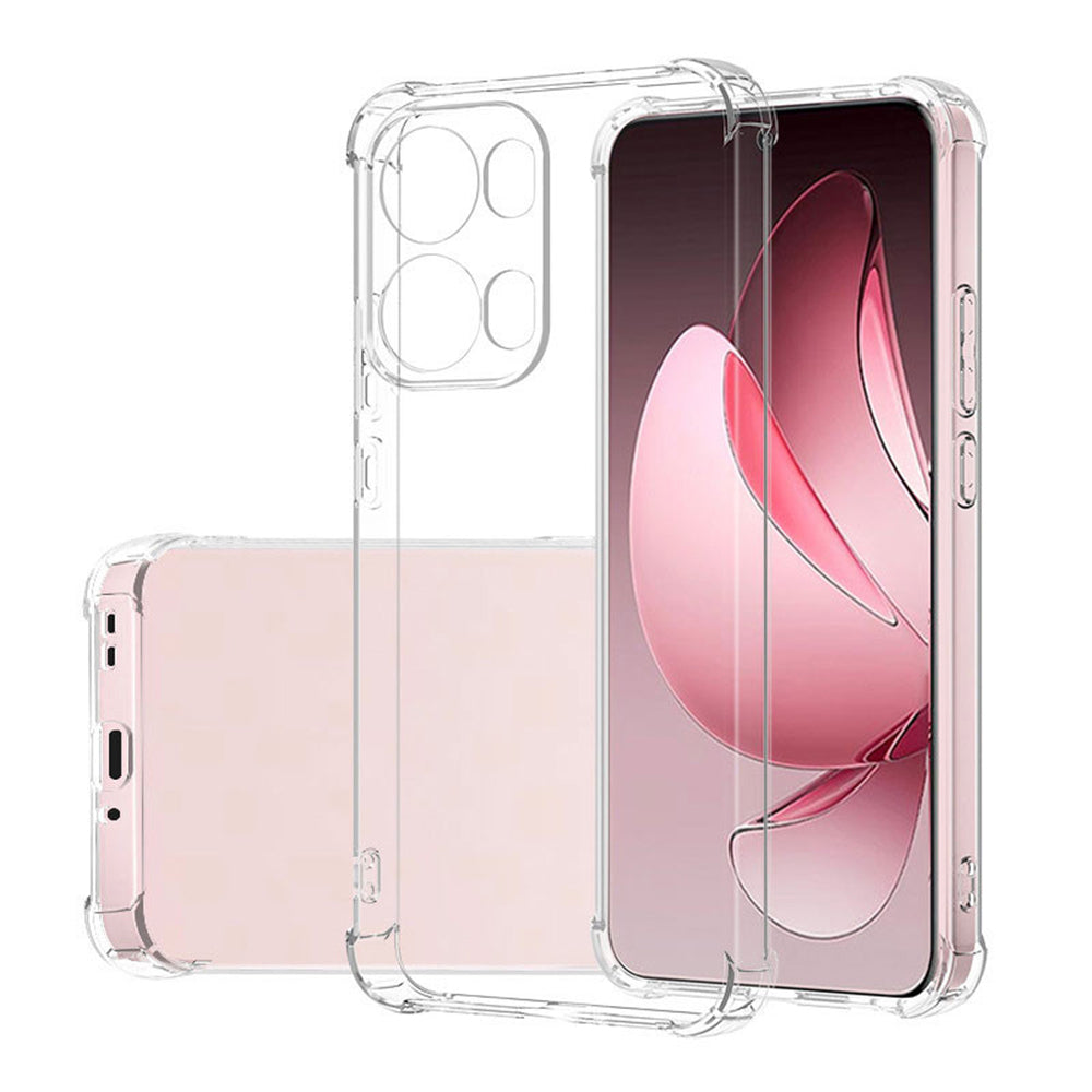 Husa de protectie Techsuit Shockproof Clear Silicone compatibil cu Oppo Reno13 Pro, Transparent