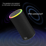 Casti Havit Wireless Speaker (SK833BT), Type-C, Bluetooth 5.3, TWS, TF, USB, Hands-Free Calls, RGB Lights, IPX6, 4000mAh, Negru