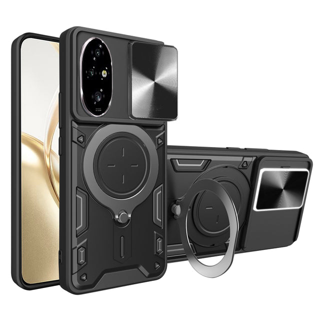 Husa de protectie Techsuit CamGuard Pro compatibil cu Honor 200, Negru