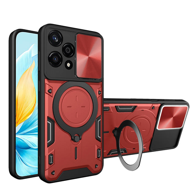 Husa de protectie Techsuit CamGuard Pro compatibil cu Honor 200 Lite, Rosu